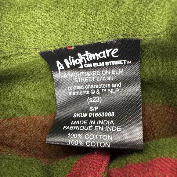 A Nightmare on Elm Street Mens Size S Freddy Krueger Flannel Shirt *Read - Picture 3 of 11
